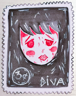 Diva Stamp by Catherine Xu